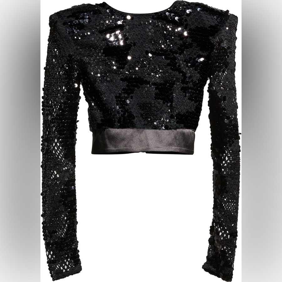 Zhivago Leaving This Town Sequin Crop Top